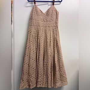 NWO Tags- Eyelet Tan Dress